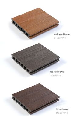 Bahçe için WPC Dış Plak 3D Çıkartma Ahşap Plastik Kompozit Çatı