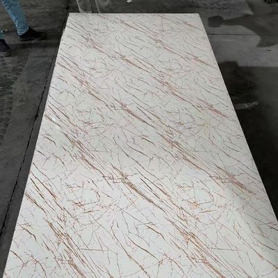 Çinli Üretici 1220x2440mm 3mm Pvc Mermer UV Kaplama Duvar Paneli Tablosu