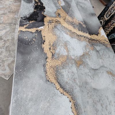 Yüksek yoğunluklu PVC köpüğü 1220*2440 Mermer Pvc Yaprak UV Su geçirmez UV kartı