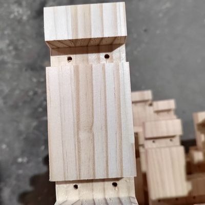 Modern Tasarım Ahşap Depolama Kulübesi Dışarıda Rustik Suya Karşı Dayanıklı Çam Ahşabı Bahçe Evi