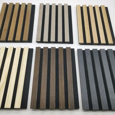 FSC Sertifikalı toptan satılan filt ses yalıtım panelleri sessiz duvar panelleri ahşap akustik paneller oluklu akustik paneller