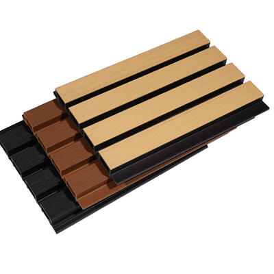 Modern Dışarı WPC Duvar Paneli Kurulumu Kolay ve Klasik Tasarım Dış Alanlar için Su geçirmez Özellik