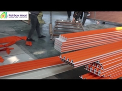 İç Ev Ahşap Plastik Kompozit Kaplama Fluted Duvar Taşı Wpc İç Duvar Paneli