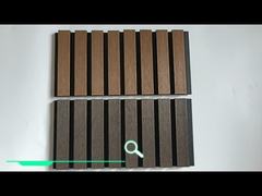 Oluklu Duvar Paneli Kaplama Ahşap Plastik Kompozit WPC Duvar Tavan Paneli Lamine Ahşap Kaplama