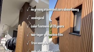 Dış Mekanlar için Modern WPC Duvar Kaplamaları